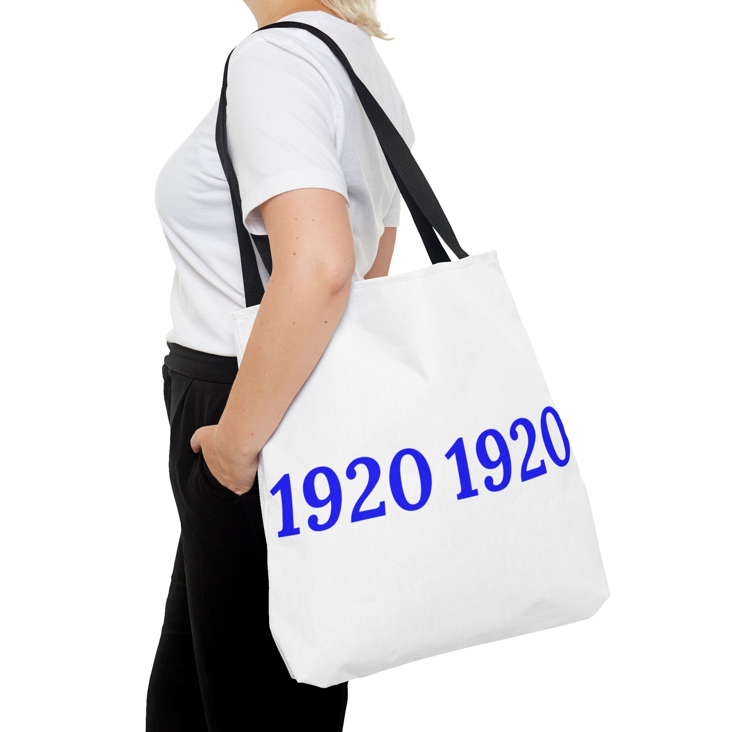 1920 Zeta Phi Beta Sorority Tote Bag – Customizable Handle Colors, Stylish and Durable - Numbers Only