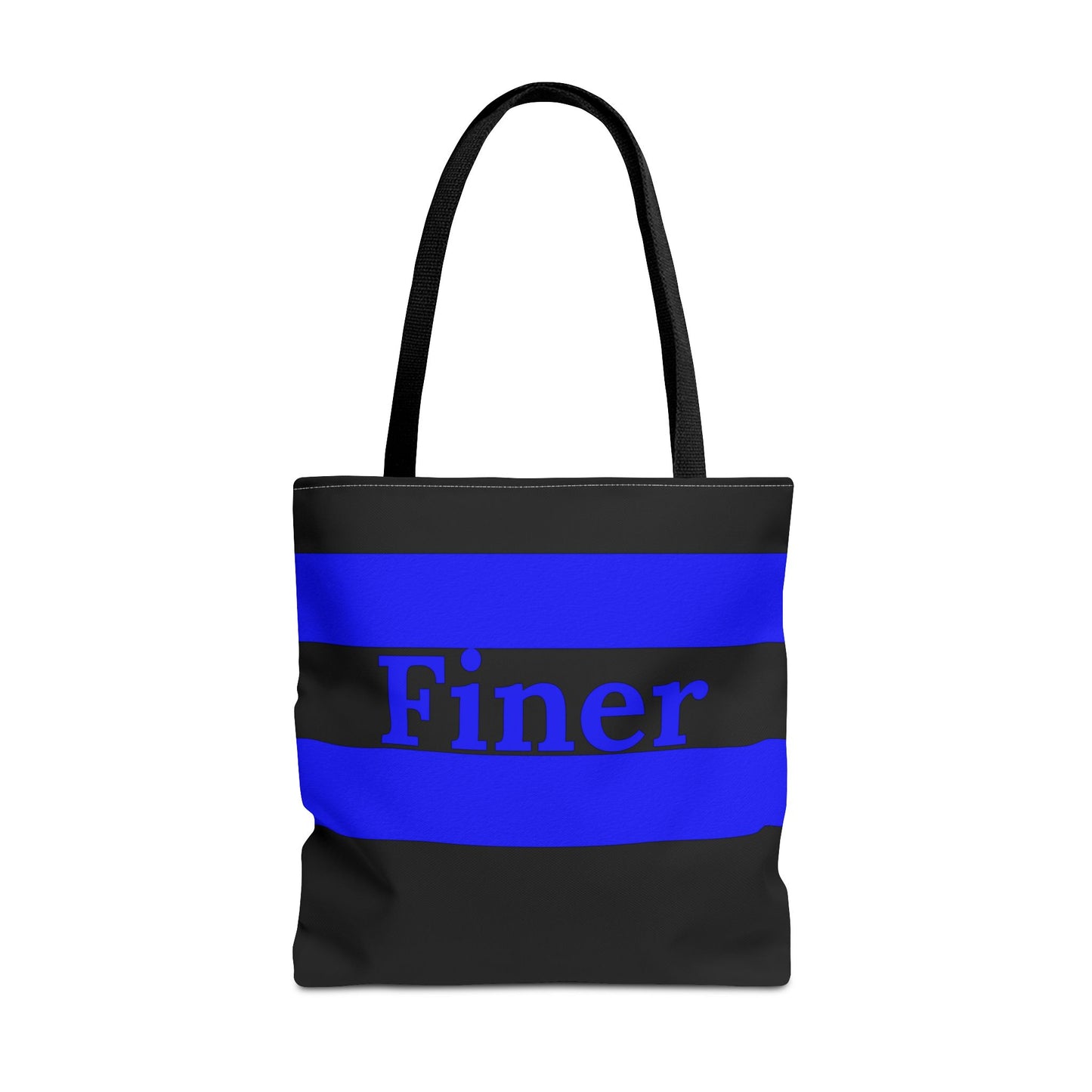 Copy of Finer Zeta Phi Beta Sorority BlackTote Bag – Customizable Handle Colors, Stylish and Durable - Royal Blue Stripes