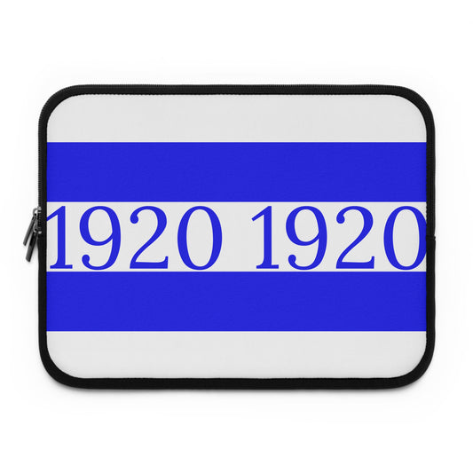 1920 Laptop Sleeve – Zeta Phi Beta Sorority Inc. Inspired, Protective Neoprene Case - Royal Blue Double Stripe