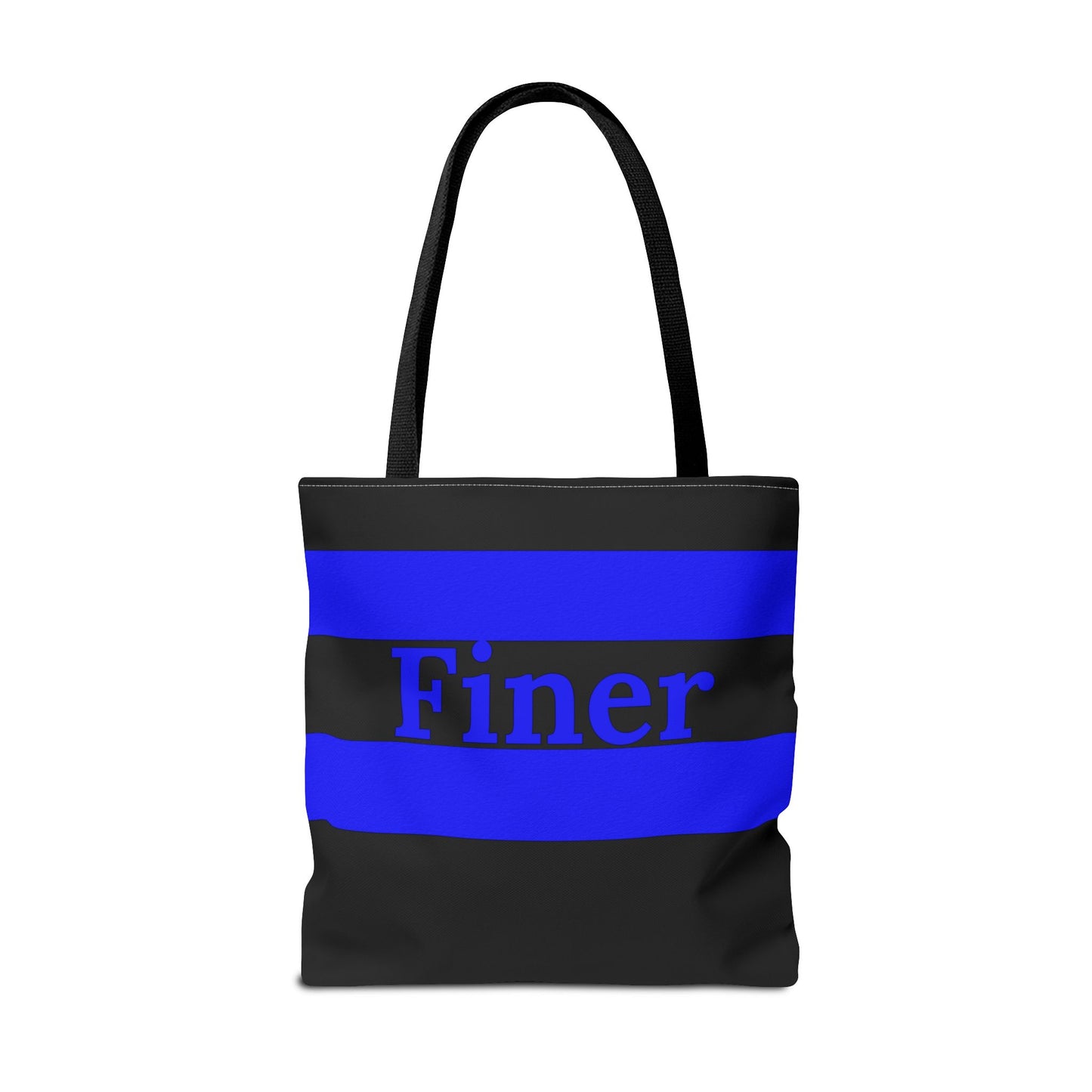 Copy of Finer Zeta Phi Beta Sorority BlackTote Bag – Customizable Handle Colors, Stylish and Durable - Royal Blue Stripes