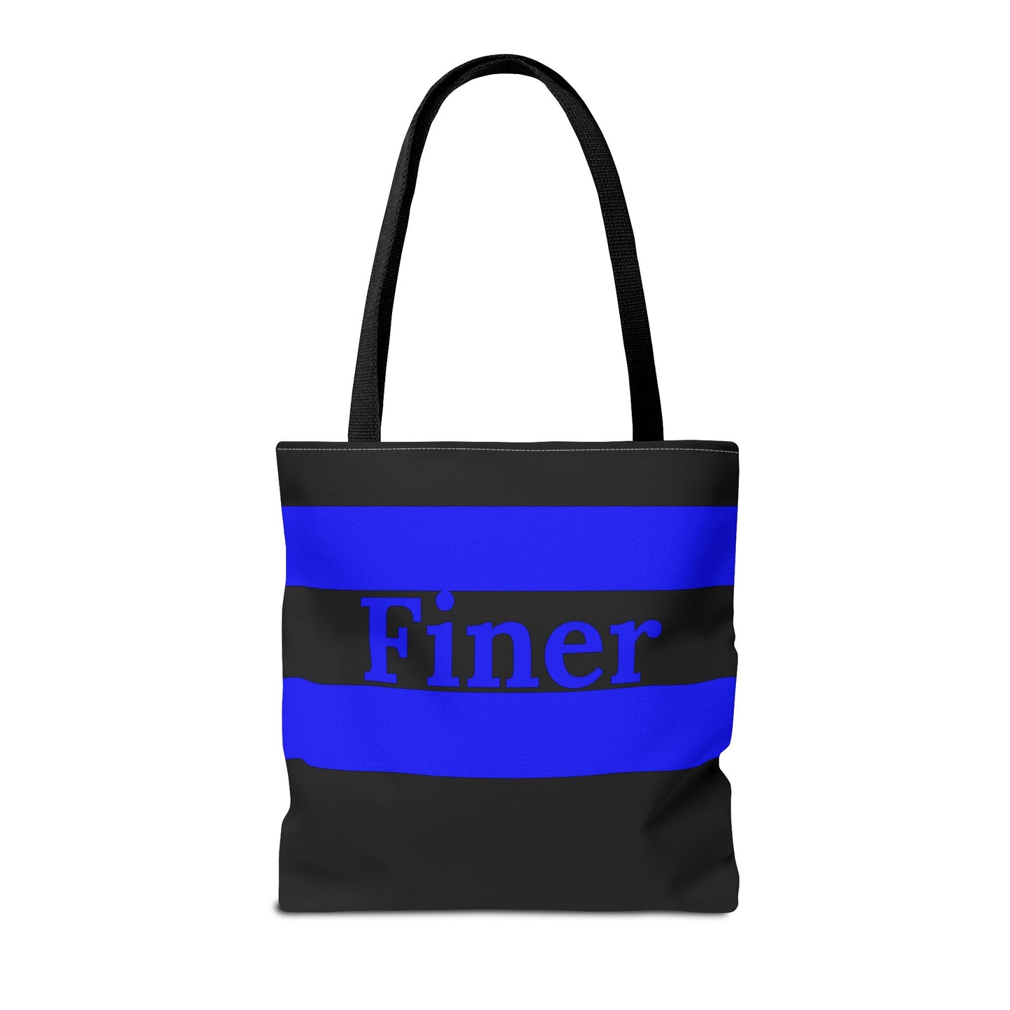 Copy of Finer Zeta Phi Beta Sorority BlackTote Bag – Customizable Handle Colors, Stylish and Durable - Royal Blue Stripes