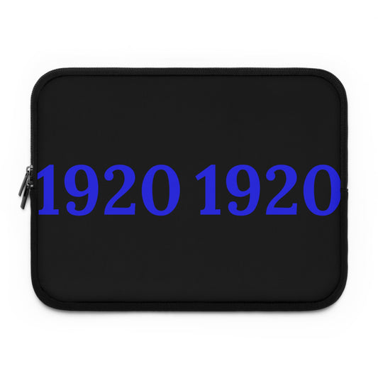 1920 Laptop Sleeve in Black– Zeta Phi Beta Sorority Inc. Inspired, Protective Neoprene Case